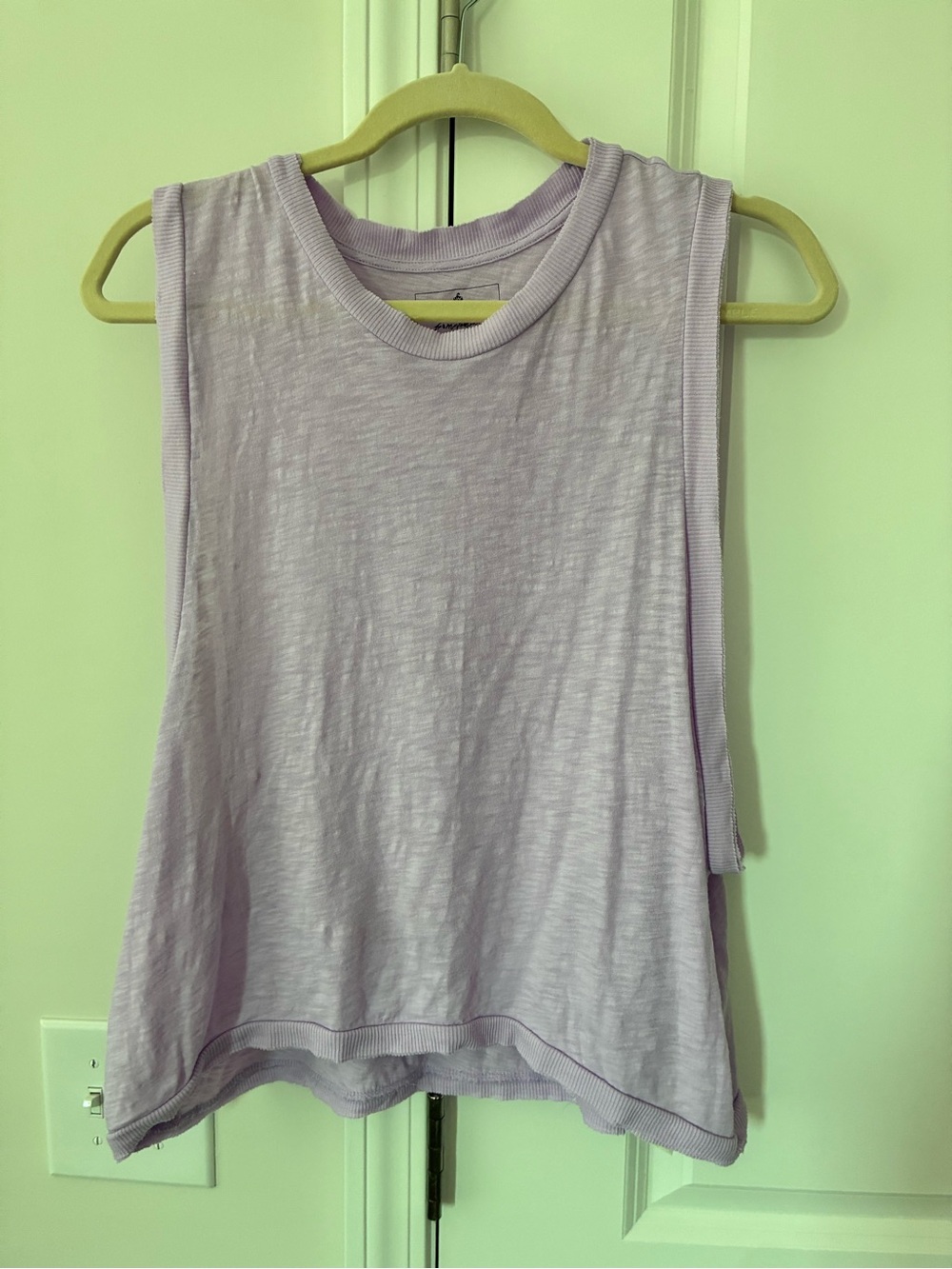 Free People Movement Women's Lavender Muscle Tank Top - Sleeveless Casual Tee